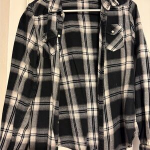 Mossimo Supply Co. Black and White Checkered Top
